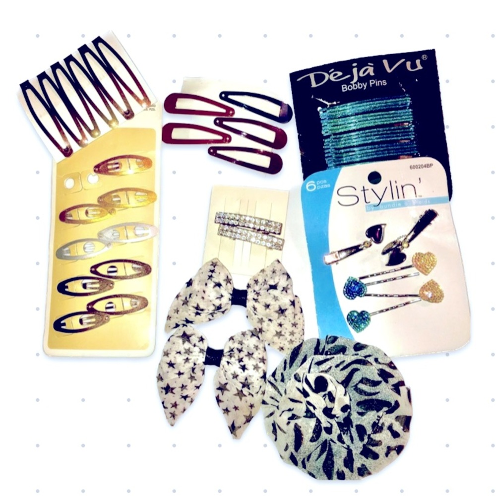 Assorted decorative hair accessories bundle